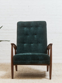Mid Century Modern Upholstered Milo Baughman Armchair