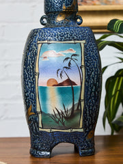 Ken Jensen Raku Pottery Vessel