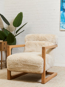Huxley Chair in Yakety Yak Faux Fur
