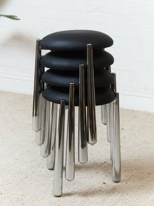 Thick Chrome Leg Stool