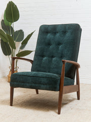 Mid Century Modern Upholstered Milo Baughman Armchair