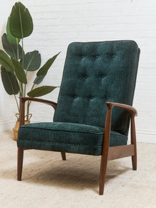 Mid Century Modern Upholstered Milo Baughman Armchair