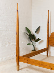 Pine Rustic Vintage Bed and Post