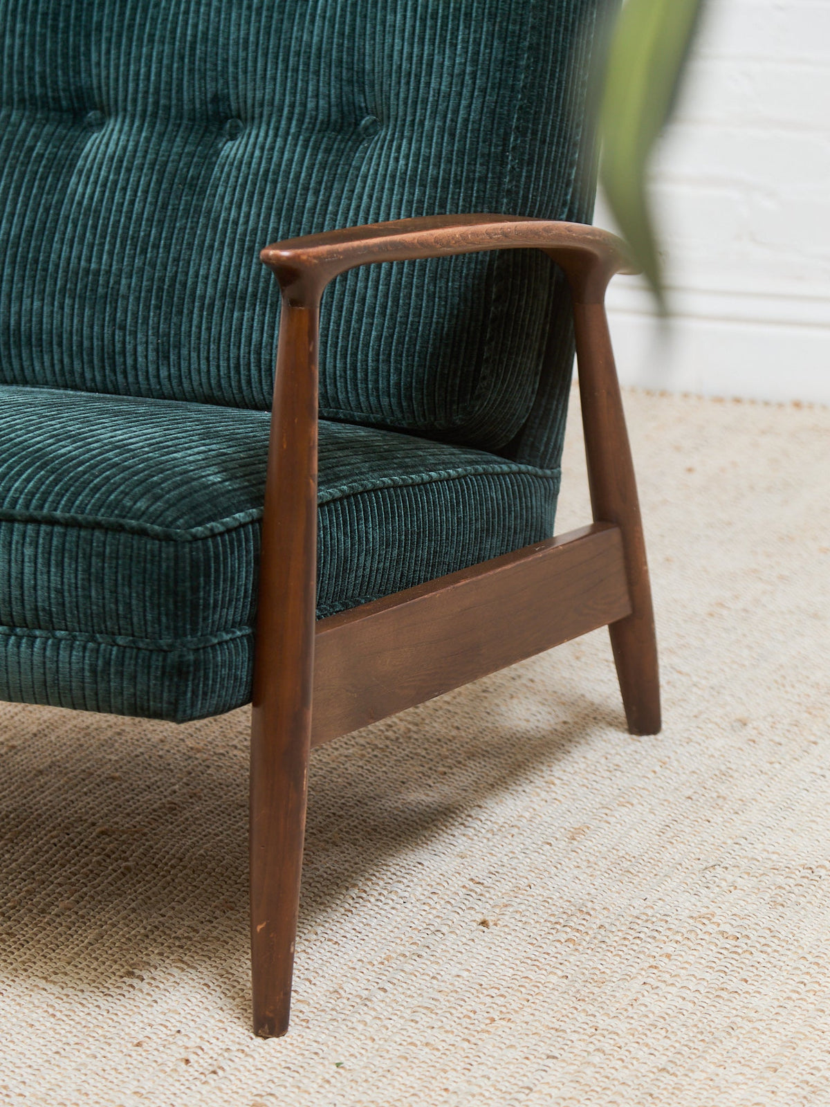 Mid Century Modern Upholstered Milo Baughman Armchair