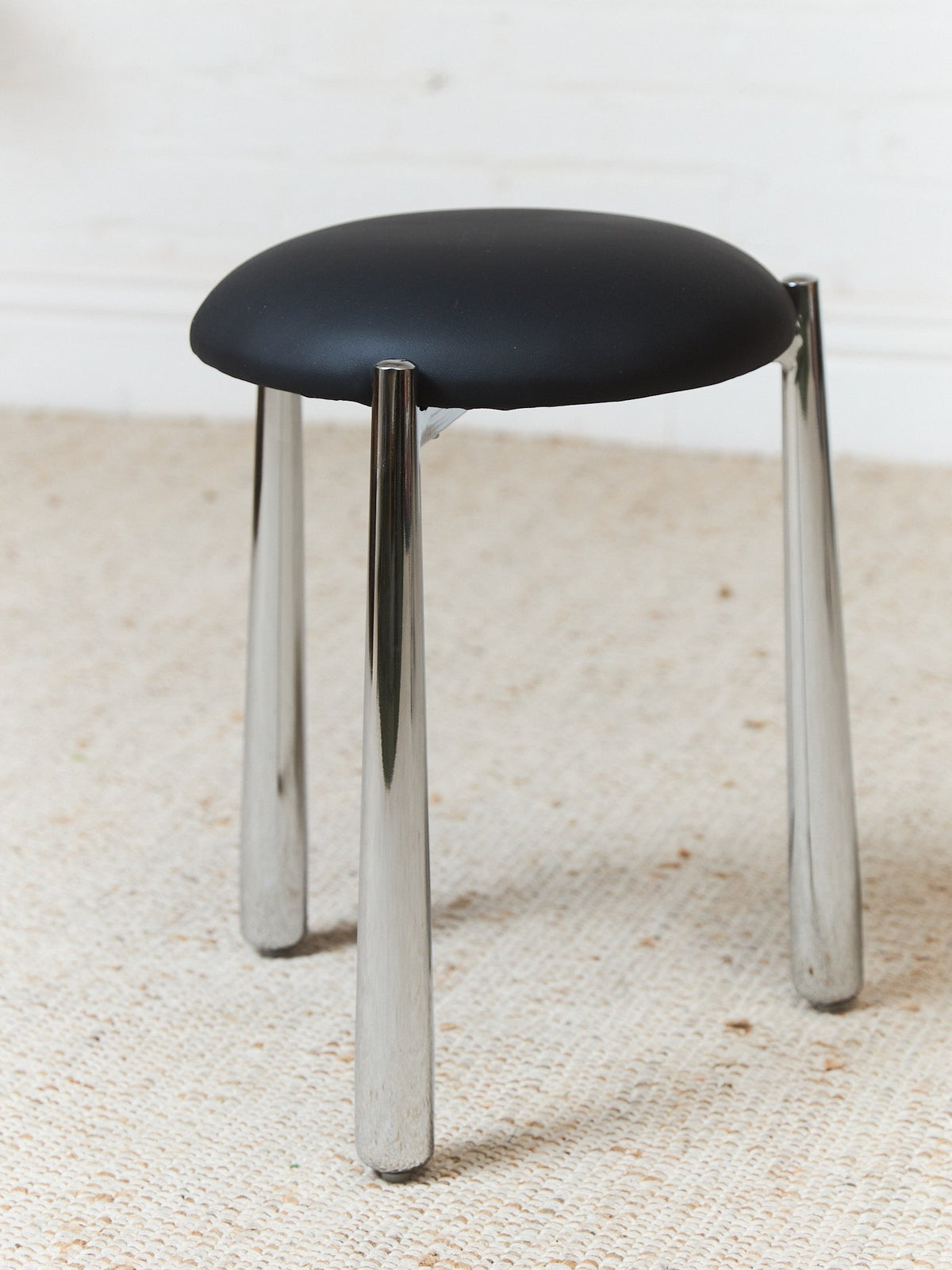 Thick Chrome Leg Stool