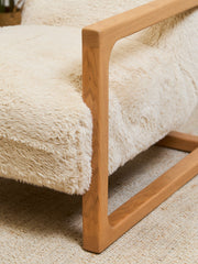 Huxley Chair in Yakety Yak Faux Fur