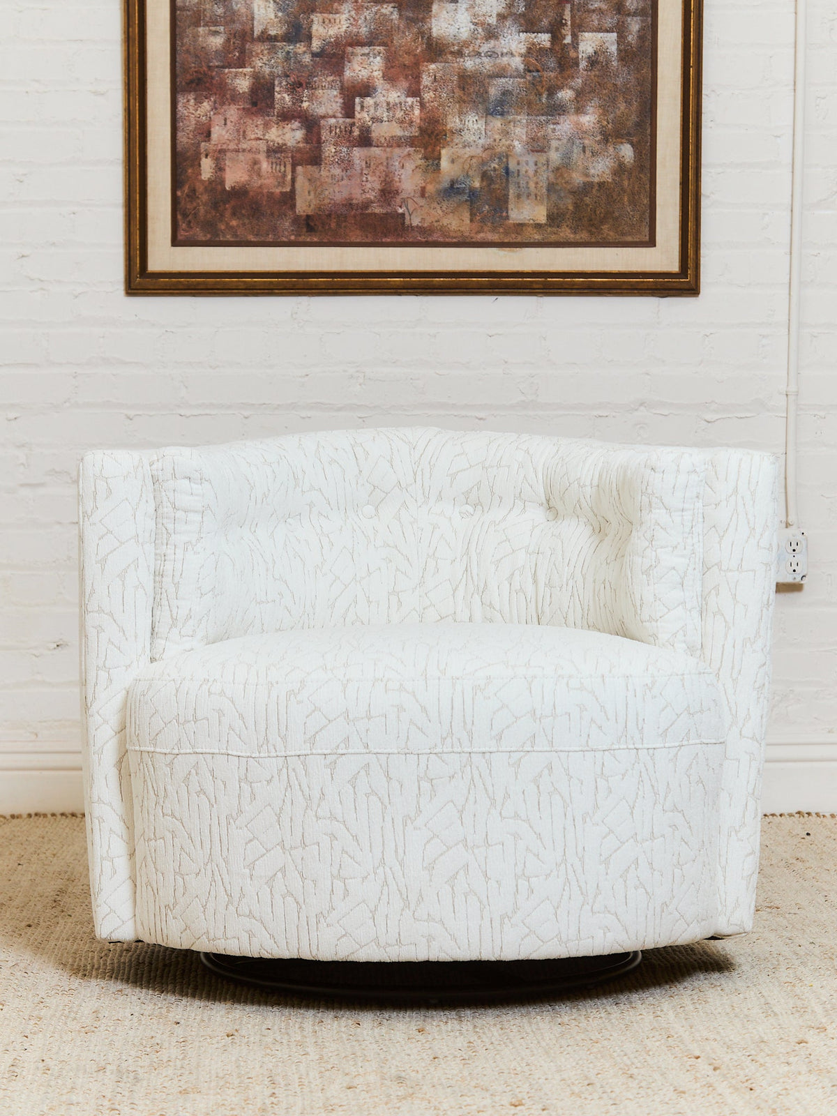 Babita Swivel in Hakami Ivory