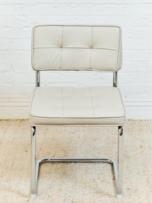 Leather Chrome Dining Chair