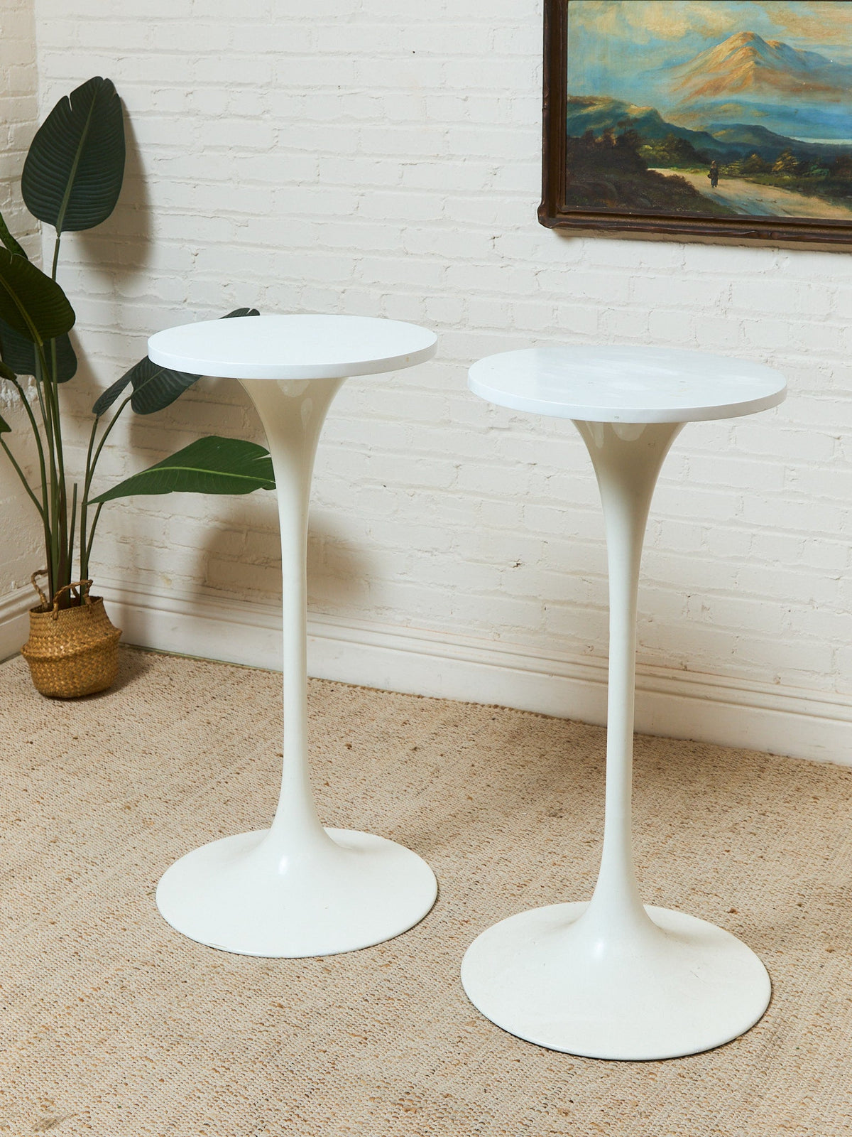 Vintage Bar Height Pedestal Table as Found