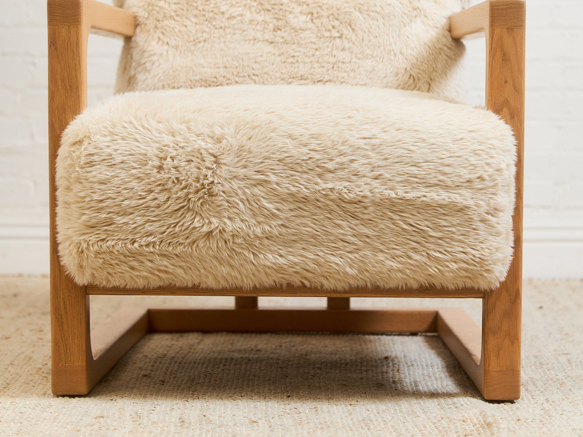 Huxley Chair in Yakety Yak Faux Fur
