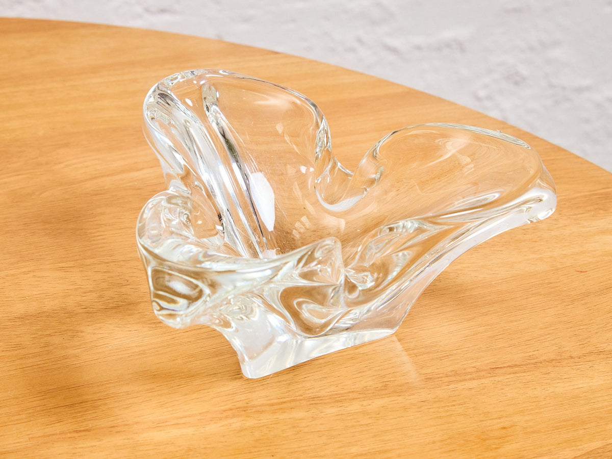 Large Murano Crystal Ashtray/ Catchall