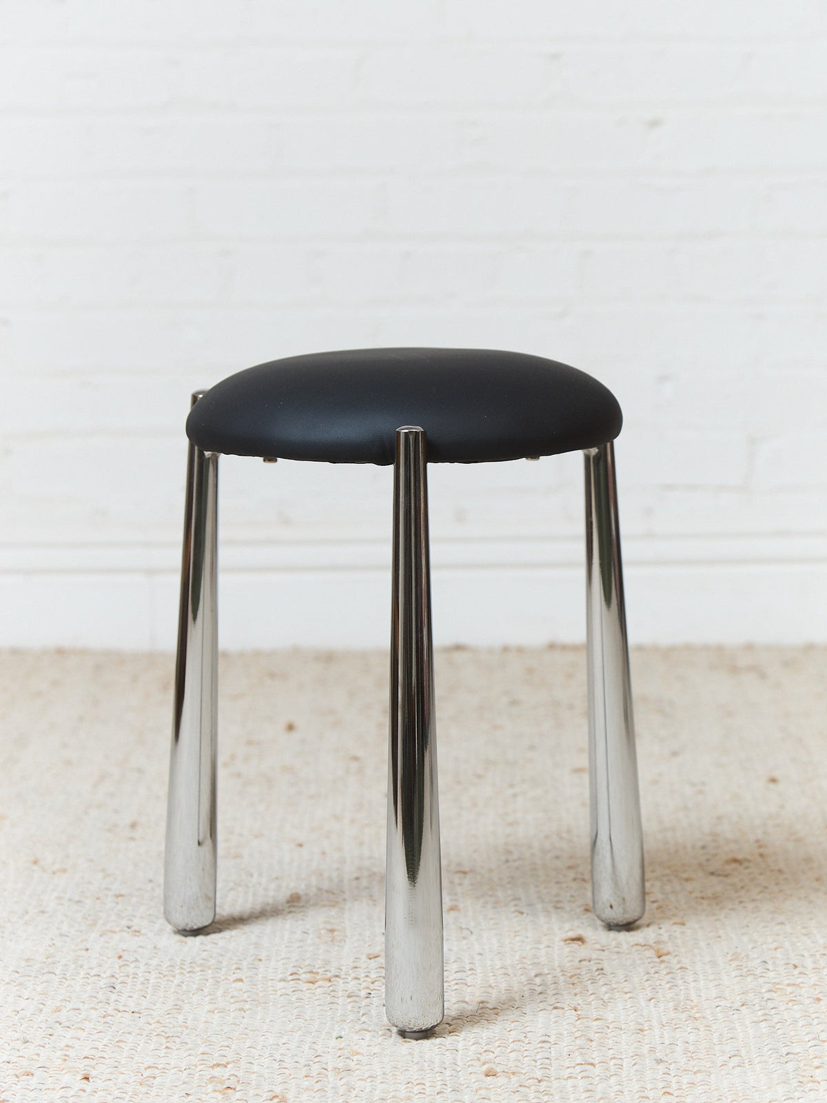 Thick Chrome Leg Stool