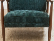 Mid Century Modern Upholstered Milo Baughman Armchair