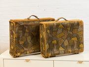 Large French Vintage Patchwork Luggage