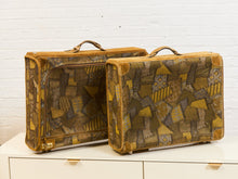 Large French Vintage Patchwork Luggage