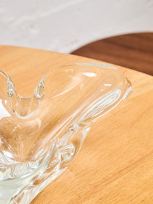 Large Murano Crystal Ashtray/ Catchall