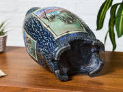 Ken Jensen Raku Pottery Vessel