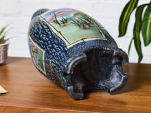 Ken Jensen Raku Pottery Vessel