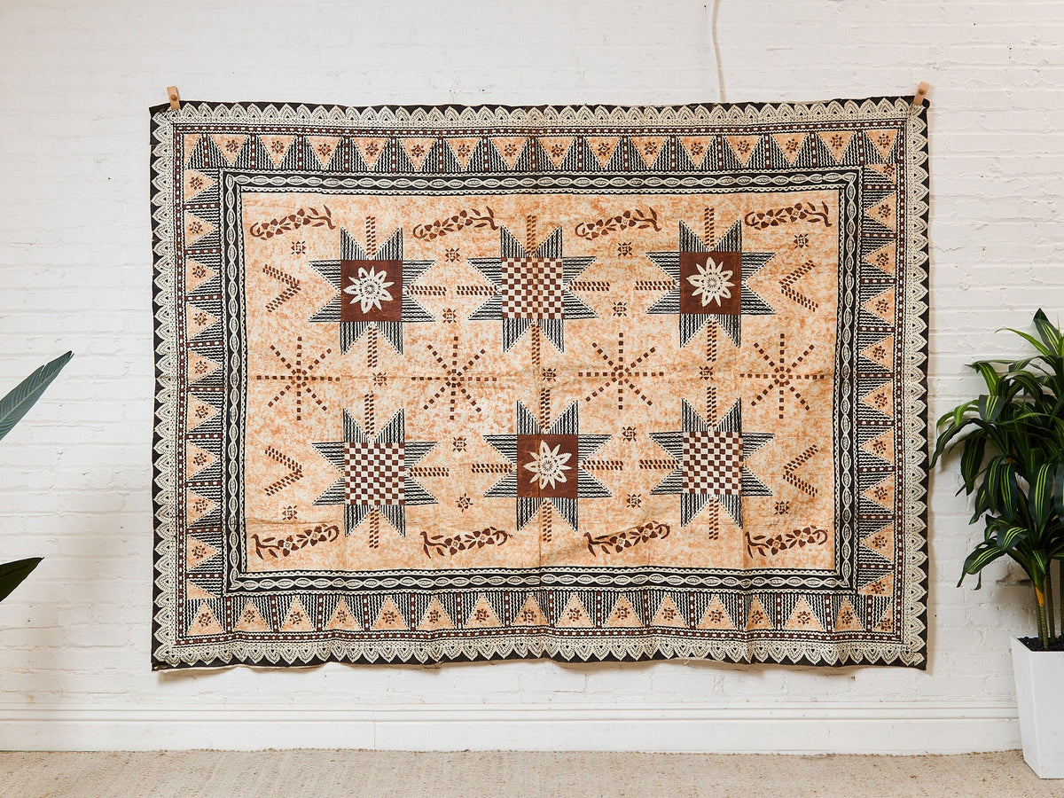 Fijian Masi Vintage African Tapa Cloth