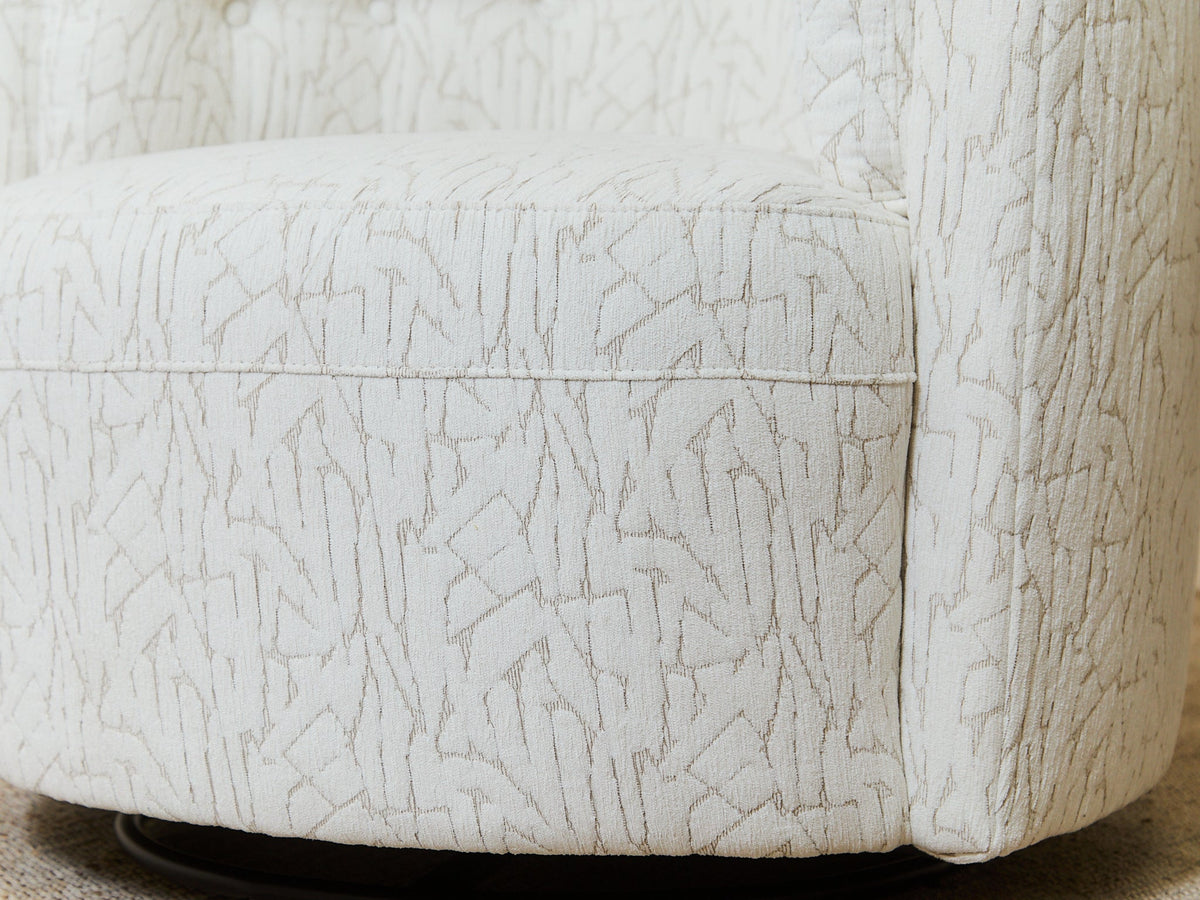 Babita Swivel in Hakami Ivory