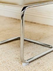 Leather Chrome Dining Chair