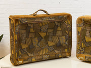 Large French Vintage Patchwork Luggage