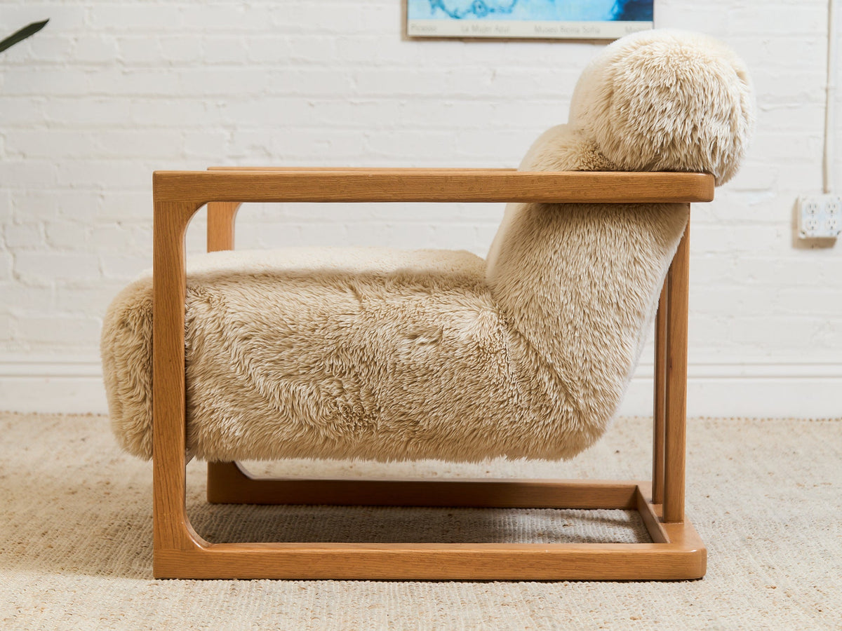 Huxley Chair in Yakety Yak Faux Fur