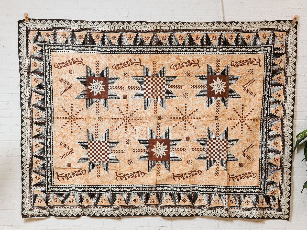Fijian Masi Vintage African Tapa Cloth