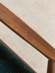 Mid Century Modern Upholstered Milo Baughman Armchair