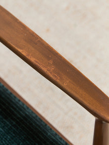 Mid Century Modern Upholstered Milo Baughman Armchair