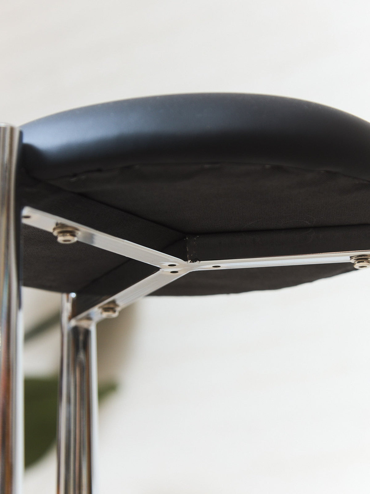 Thick Chrome Leg Stool