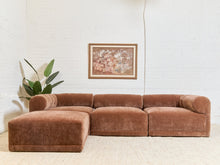 Emma Sofa with Ottoman in Amici Tobacco