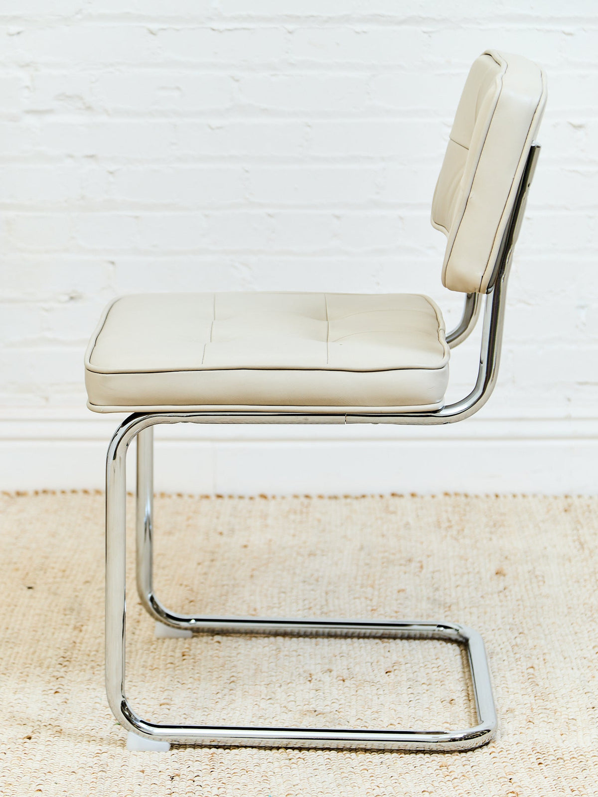 Leather Chrome Dining Chair