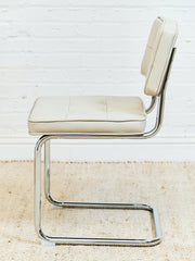 Leather Chrome Dining Chair