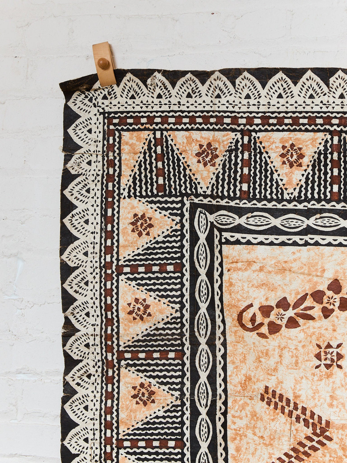 Fijian Masi Vintage African Tapa Cloth