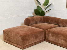 Emma Sofa with Ottoman in Amici Tobacco