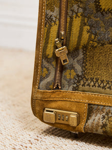 Large French Vintage Patchwork Luggage