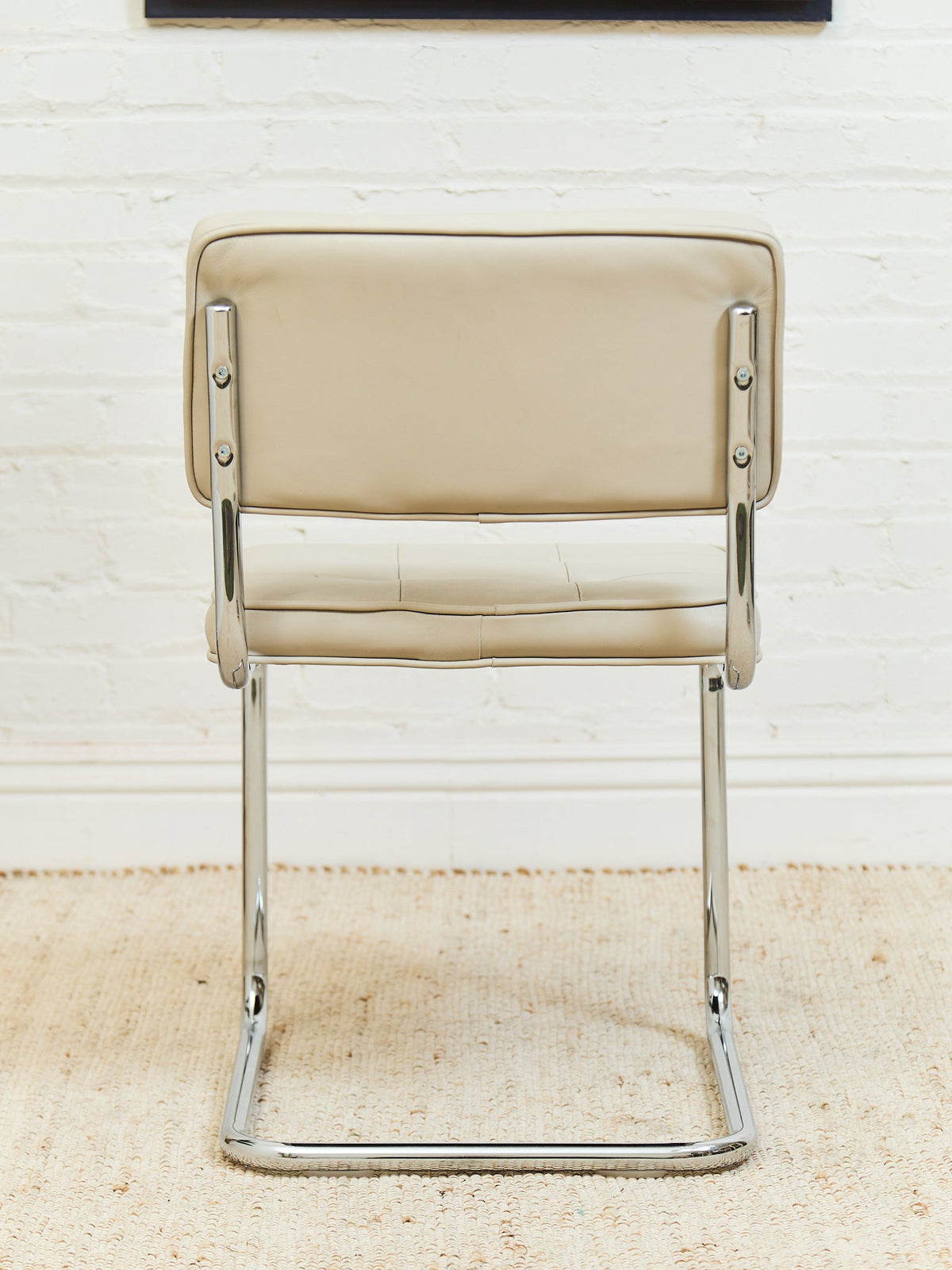 Leather Chrome Dining Chair