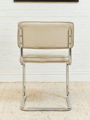 Leather Chrome Dining Chair