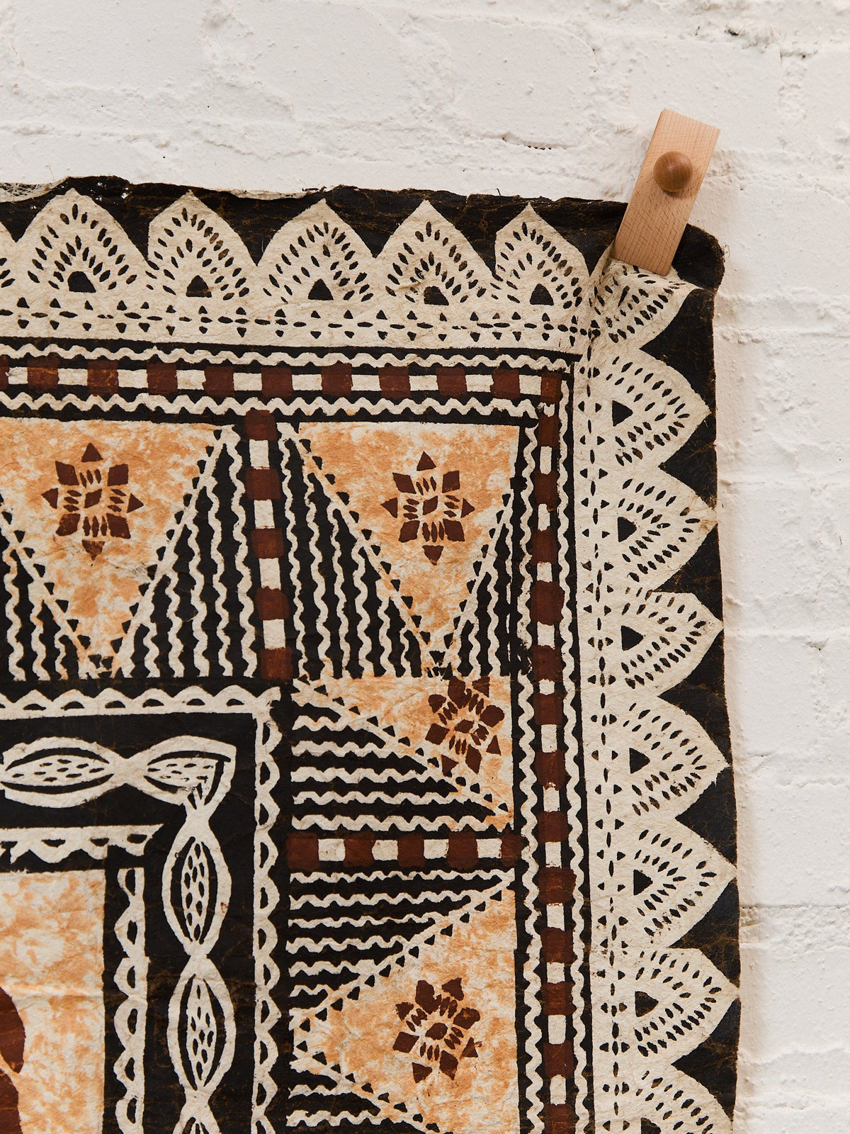 Fijian Masi Vintage African Tapa Cloth