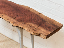 French Vintage Live Edge Modernist Entry table