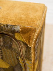 Large French Vintage Patchwork Luggage