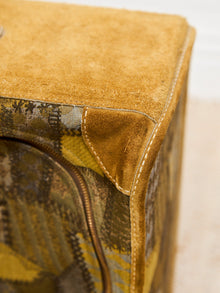 Large French Vintage Patchwork Luggage