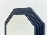 Blue Post Modern Mirror