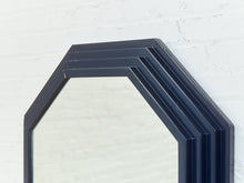 Blue Post Modern Mirror