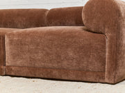 Emma Sofa with Ottoman in Amici Tobacco