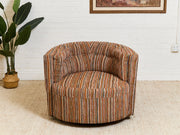 Babita Swivel in Striped Sunset