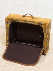 Large French Vintage Patchwork Luggage