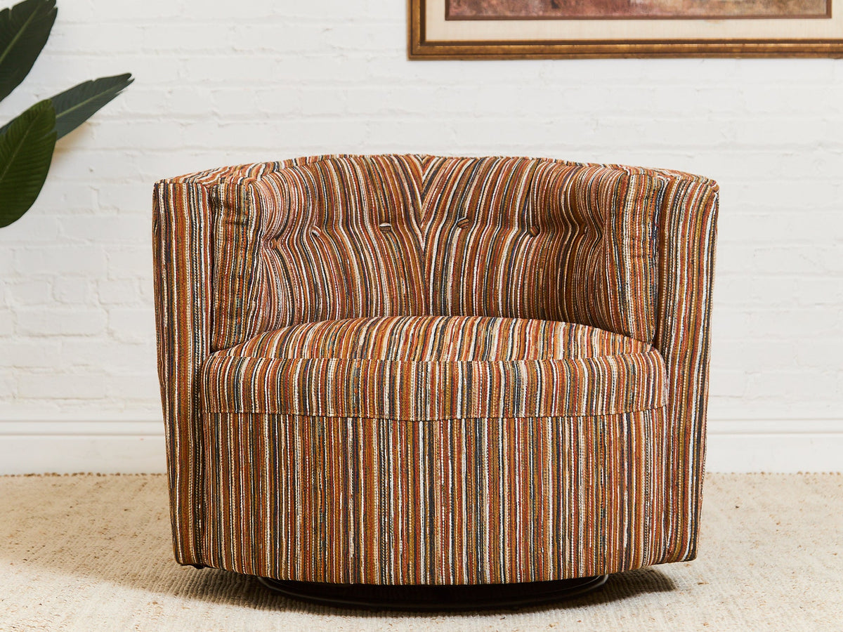 Babita Swivel in Striped Sunset