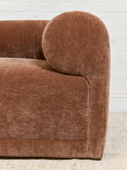 Emma Sofa with Ottoman in Amici Tobacco